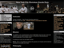 Tablet Screenshot of nyckarate.com